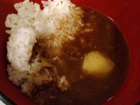 圧力鍋で☆豚ひき肉カレー